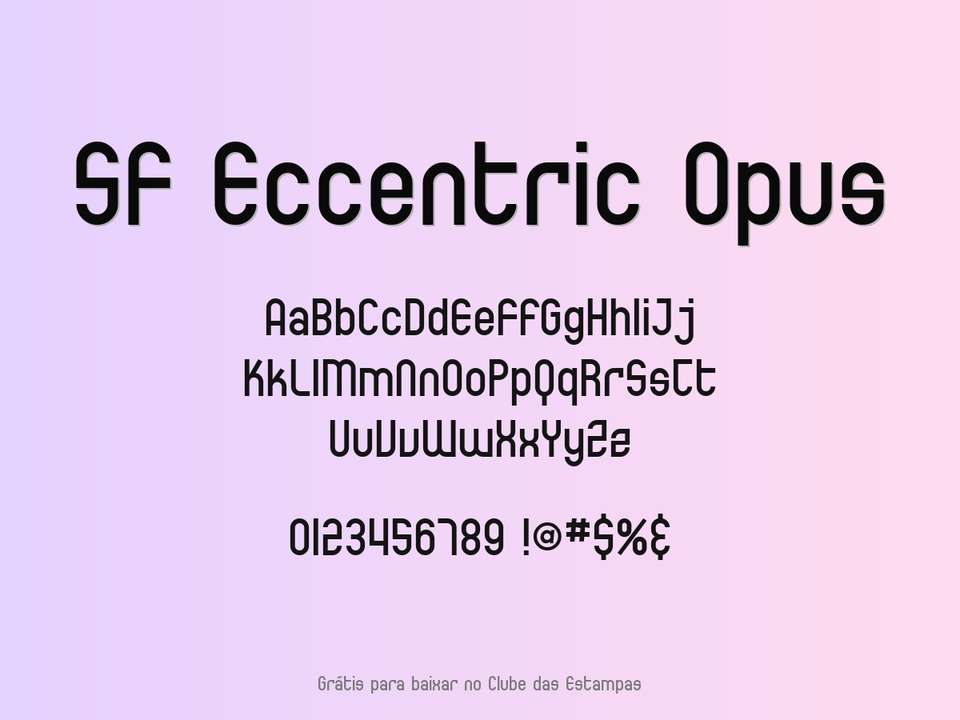 Fonte Sf Eccentric Opus Grátis Para Baixar