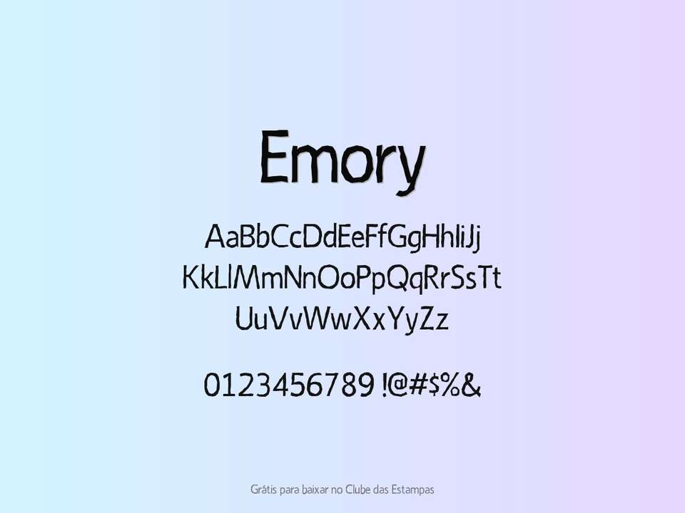 Fonte Emory Grátis Para Baixar