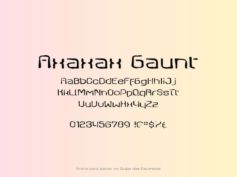 Fonte Axaxax Gaunt Grátis Para Baixar
