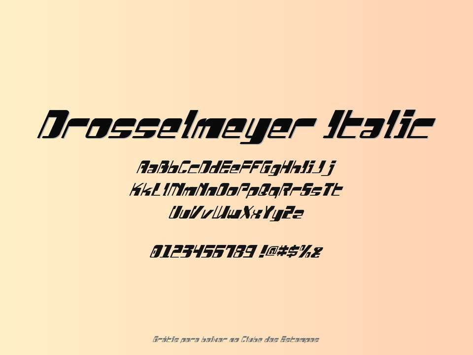 Fonte Drosselmeyer Italic Grátis Para Baixar