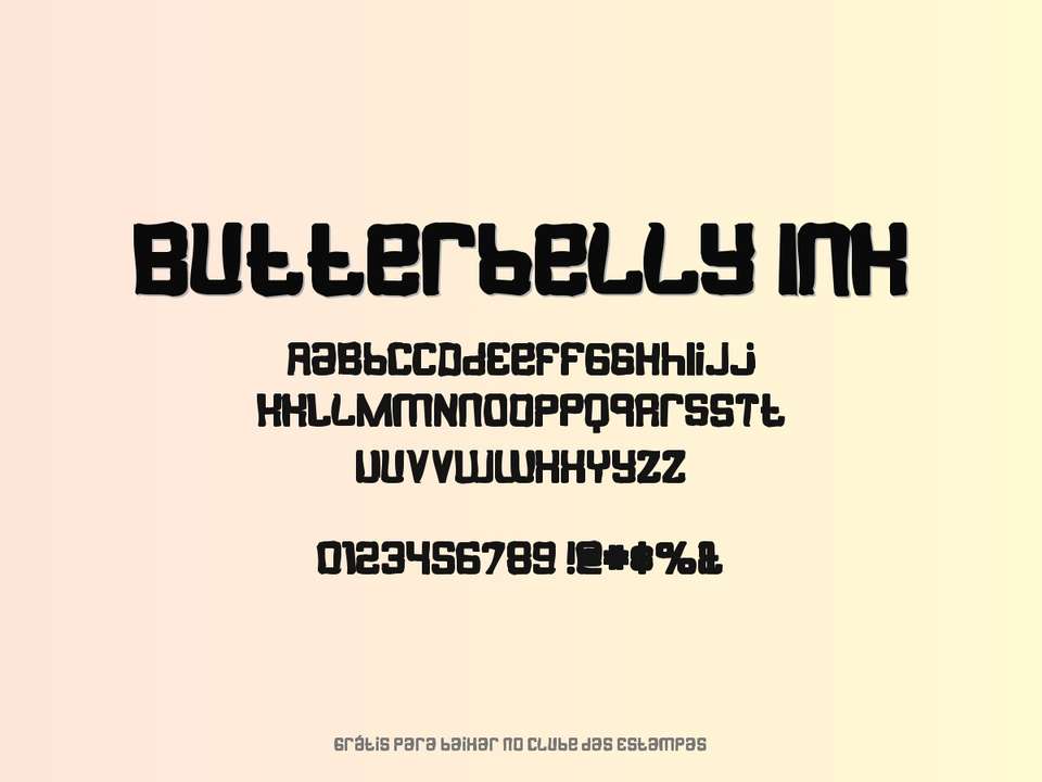 Fonte Butterbelly Ink Grátis Para Baixar