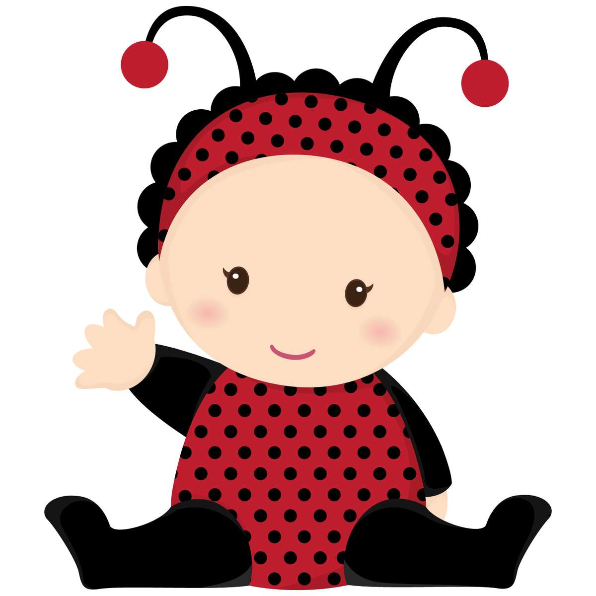 Elemento Joaninha Fofa Cute Png (4)