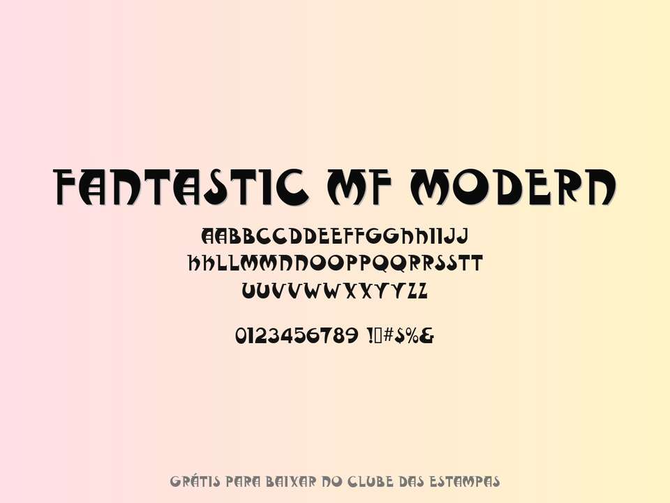 Fonte Fantastic Mf Modern Grátis Para Baixar