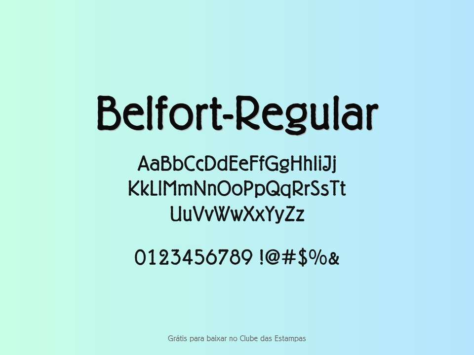 Fonte Belfort Regular Grátis Para Baixar