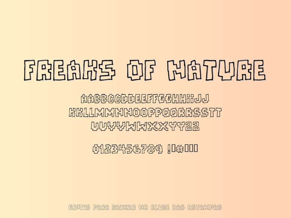 Fonte Freaks Of Nature Grátis Para Baixar
