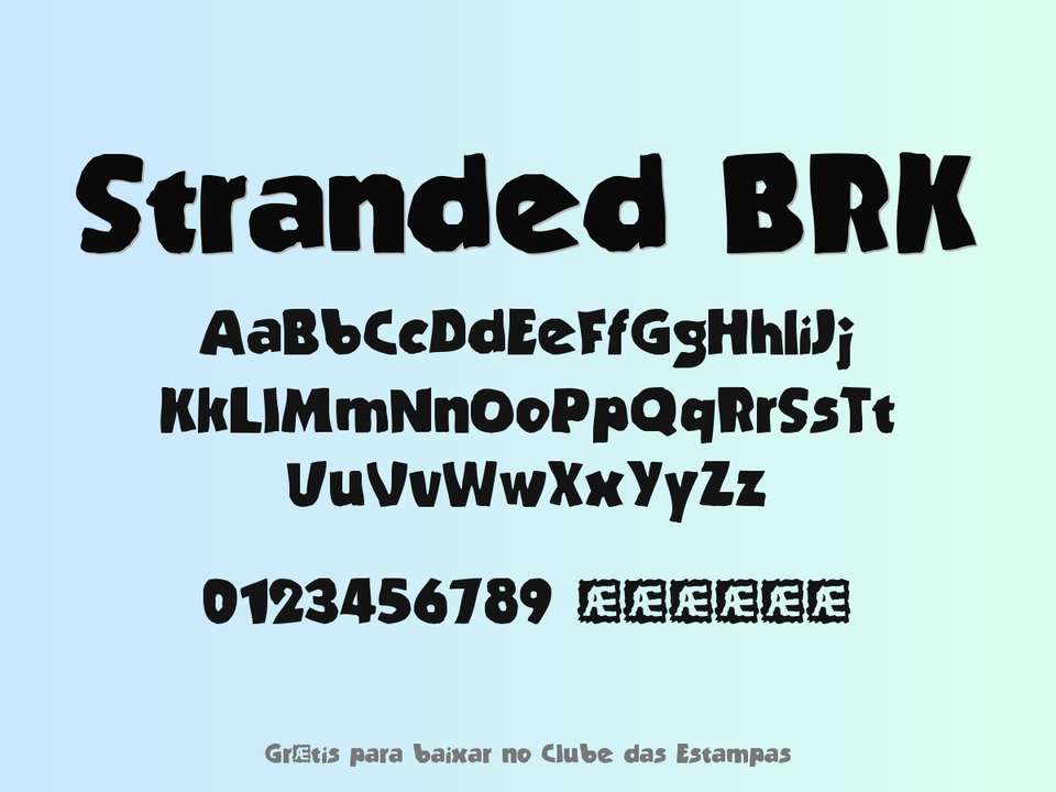 Fonte Stranded Brk Grátis Para Baixar