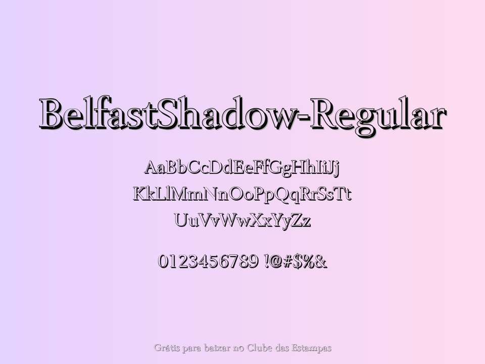 Fonte Belfastshadow Regular Grátis Para Baixar