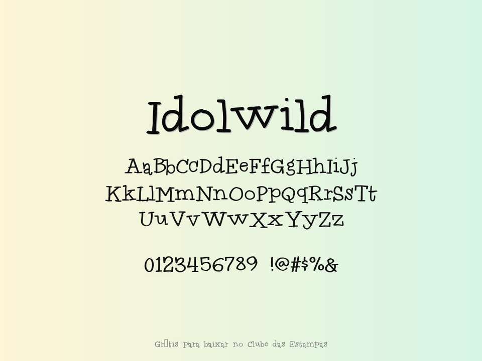 Fonte Idolwild Grátis Para Baixar