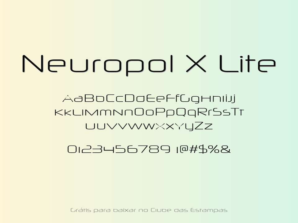 Fonte Neuropol X Lite Grátis Para Baixar