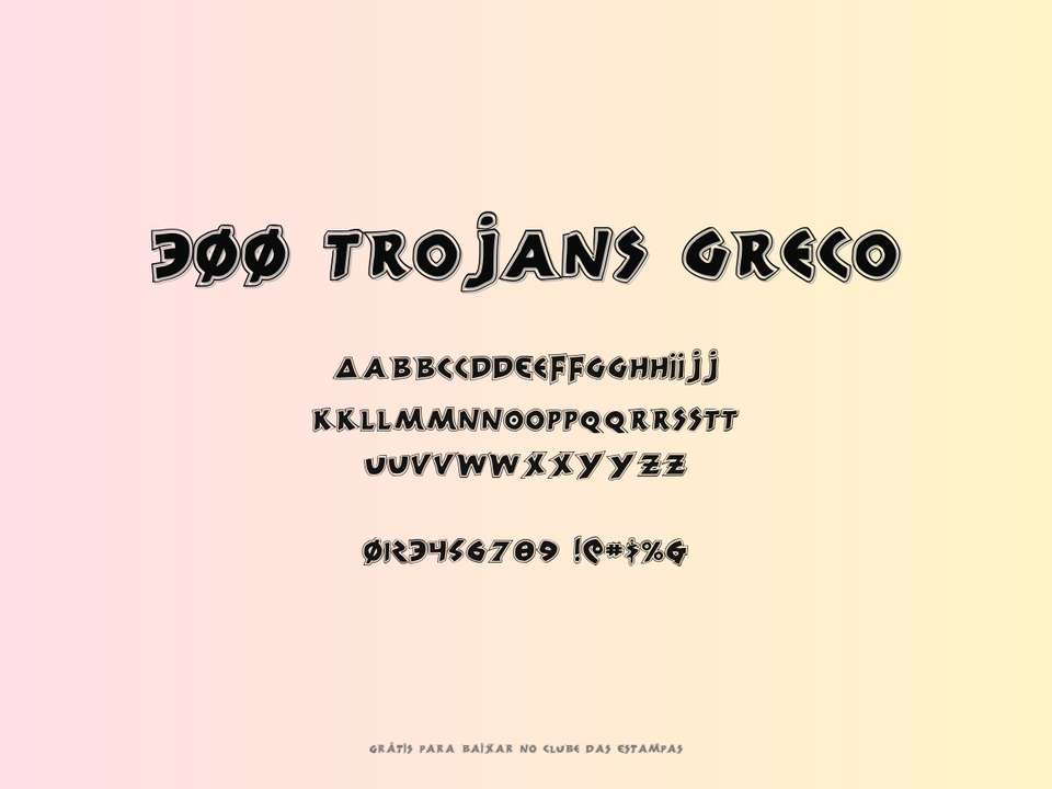 Fonte 300 Trojans Greco Grátis Para Baixar