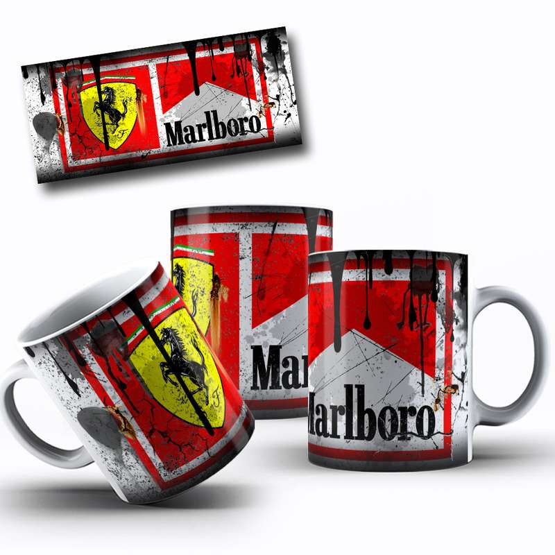Arte Para Caneca Ferrari Marlboro Grafico 43
