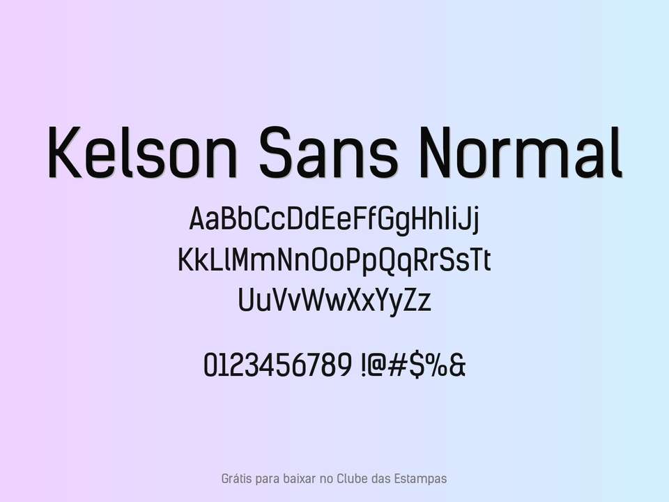 Fonte Kelson Sans Normal Grátis Para Baixar