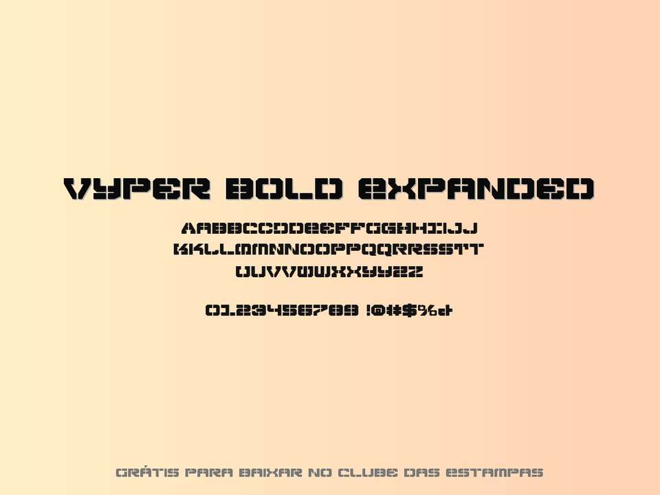 Fonte Vyper Bold Expanded Grátis Para Baixar