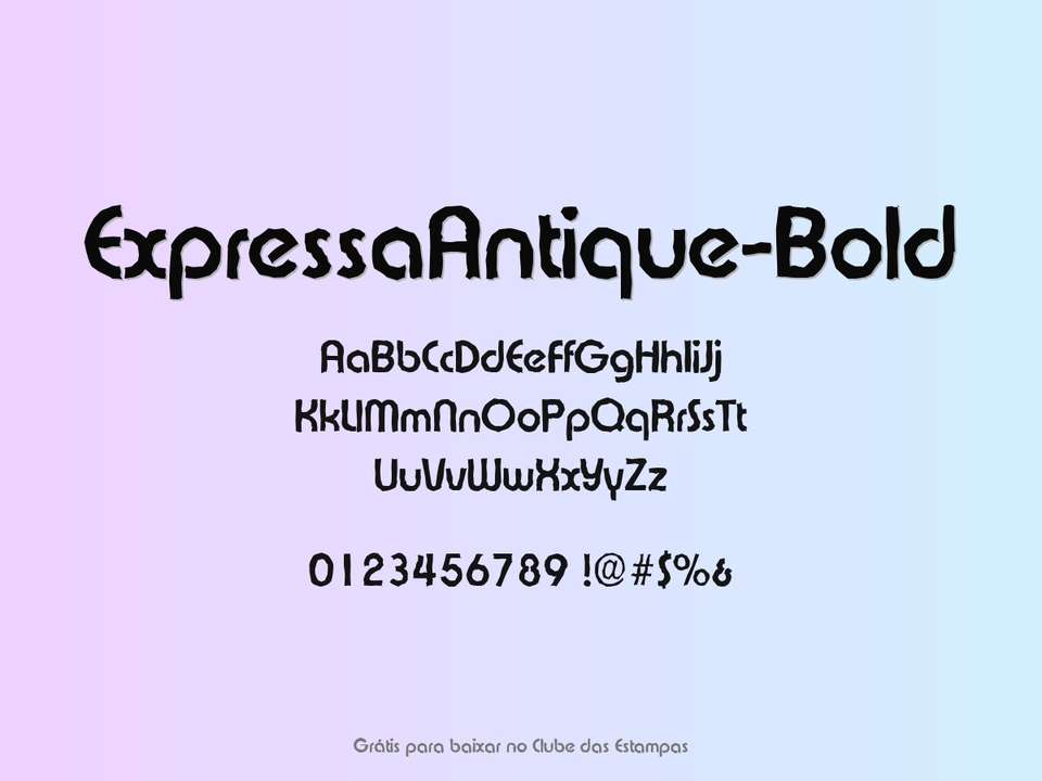 Fonte Expressaantique Bold Grátis Para Baixar