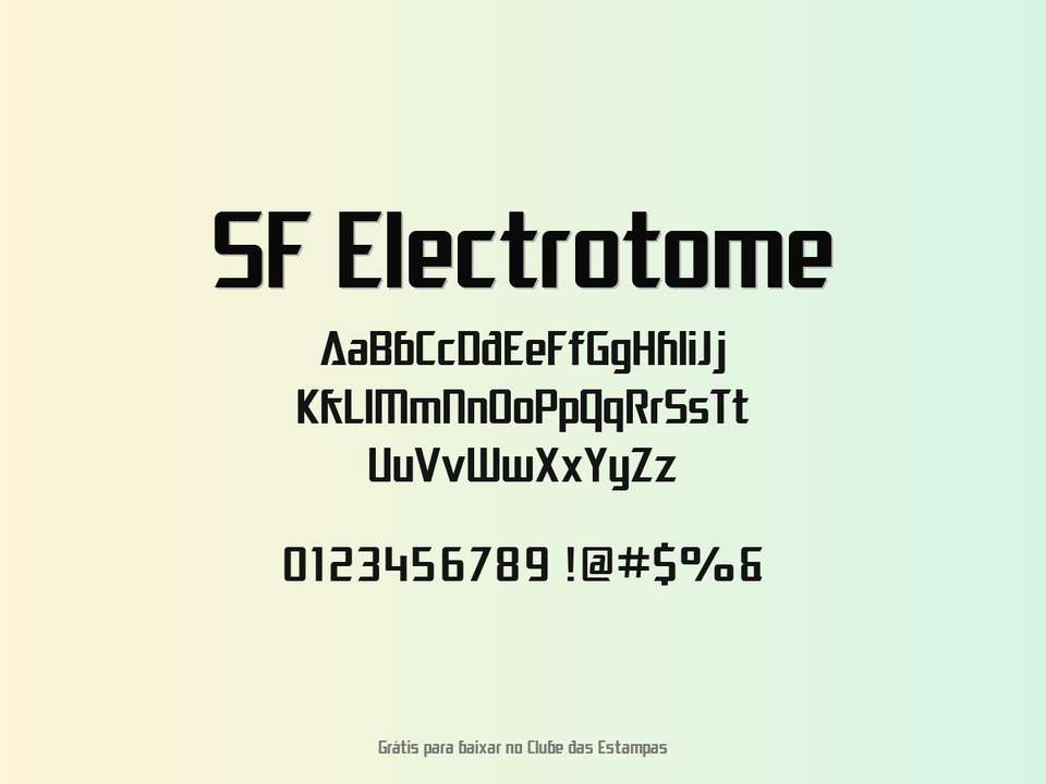 Fonte Sf Electrotome Grátis Para Baixar