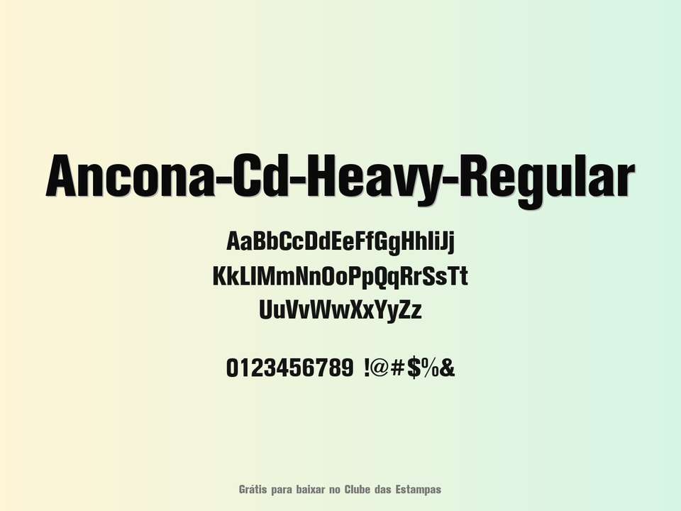 Fonte Ancona Cd Heavy Regular Grátis Para Baixar