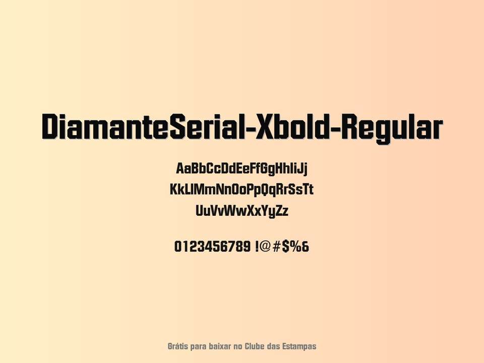 Fonte Diamanteserial Xbold Regular Grátis Para Baixar