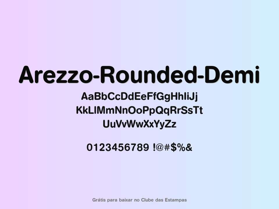 Fonte Arezzo Rounded Demi Grátis Para Baixar