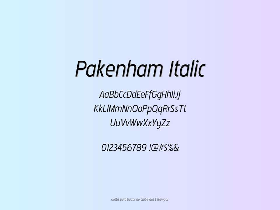 Fonte Pakenham Italic Grátis Para Baixar