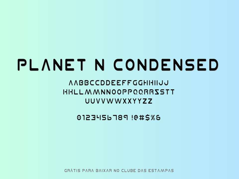 Fonte Planet N Condensed Grátis Para Baixar