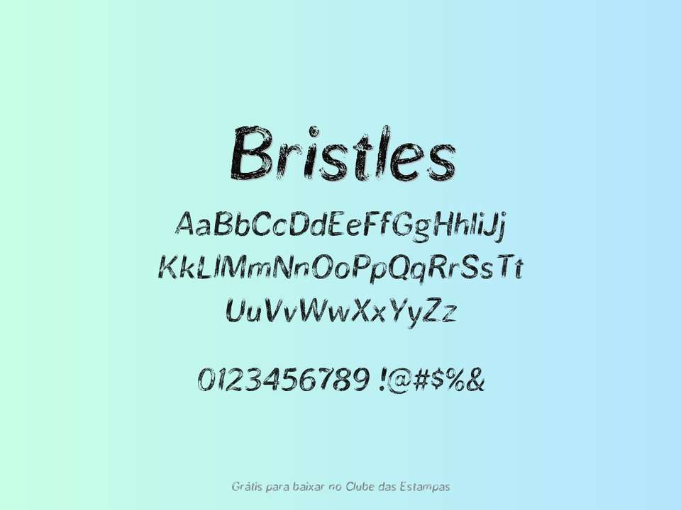 Fonte Bristles Grátis Para Baixar