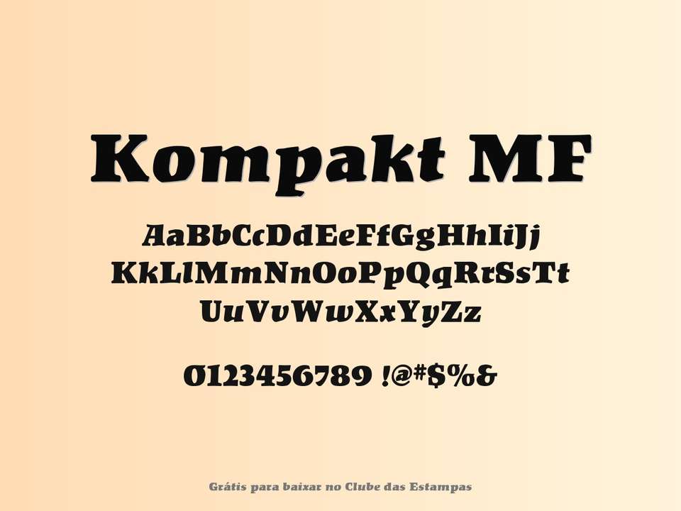 Fonte Kompakt Mf Grátis Para Baixar