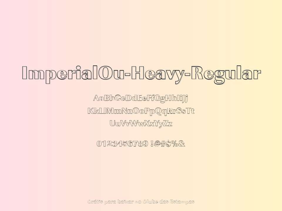Fonte Imperialou Heavy Regular Grátis Para Baixar