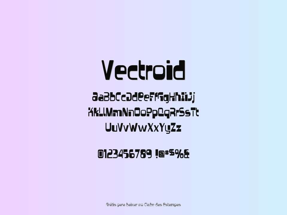 Fonte Vectroid Grátis Para Baixar
