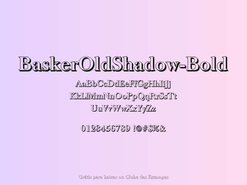 Fonte Baskeroldshadow Bold Grátis Para Baixar