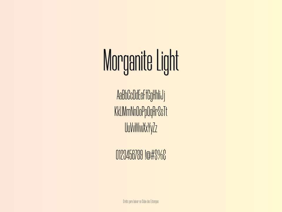 Fonte Morganite Light Grátis Para Baixar