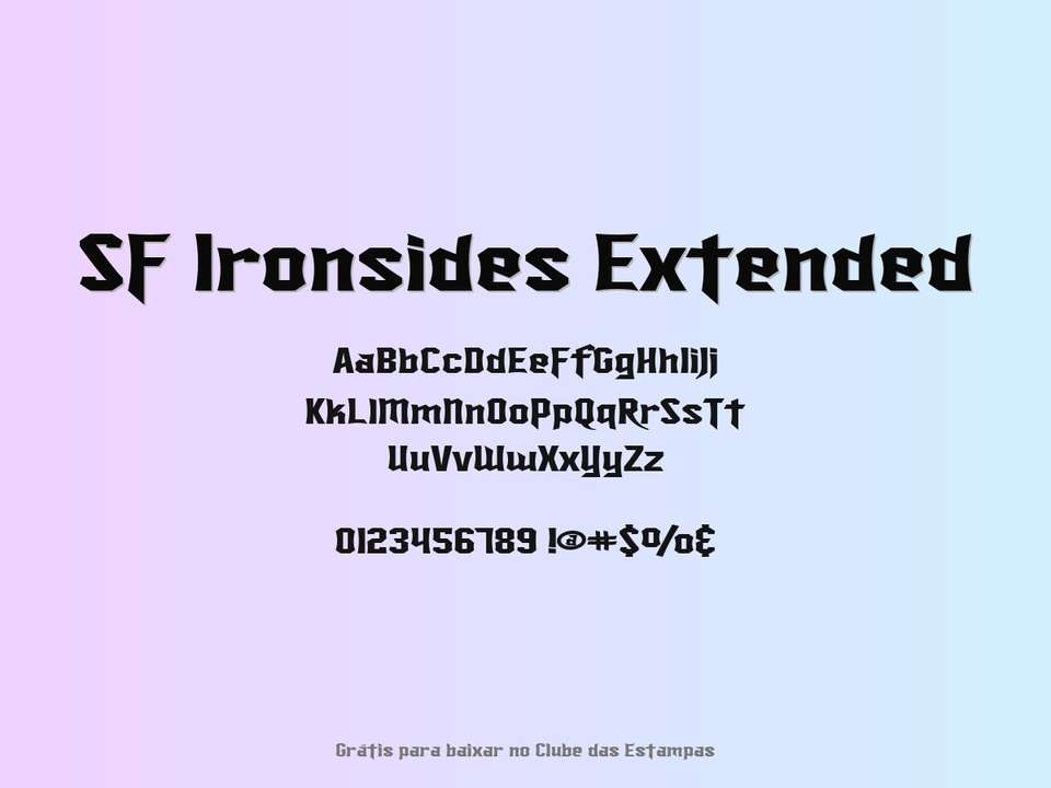Fonte Sf Ironsides Extended Grátis Para Baixar