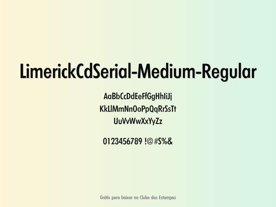 Fonte Limerickcdserial Medium Regular Grátis Para Baixar