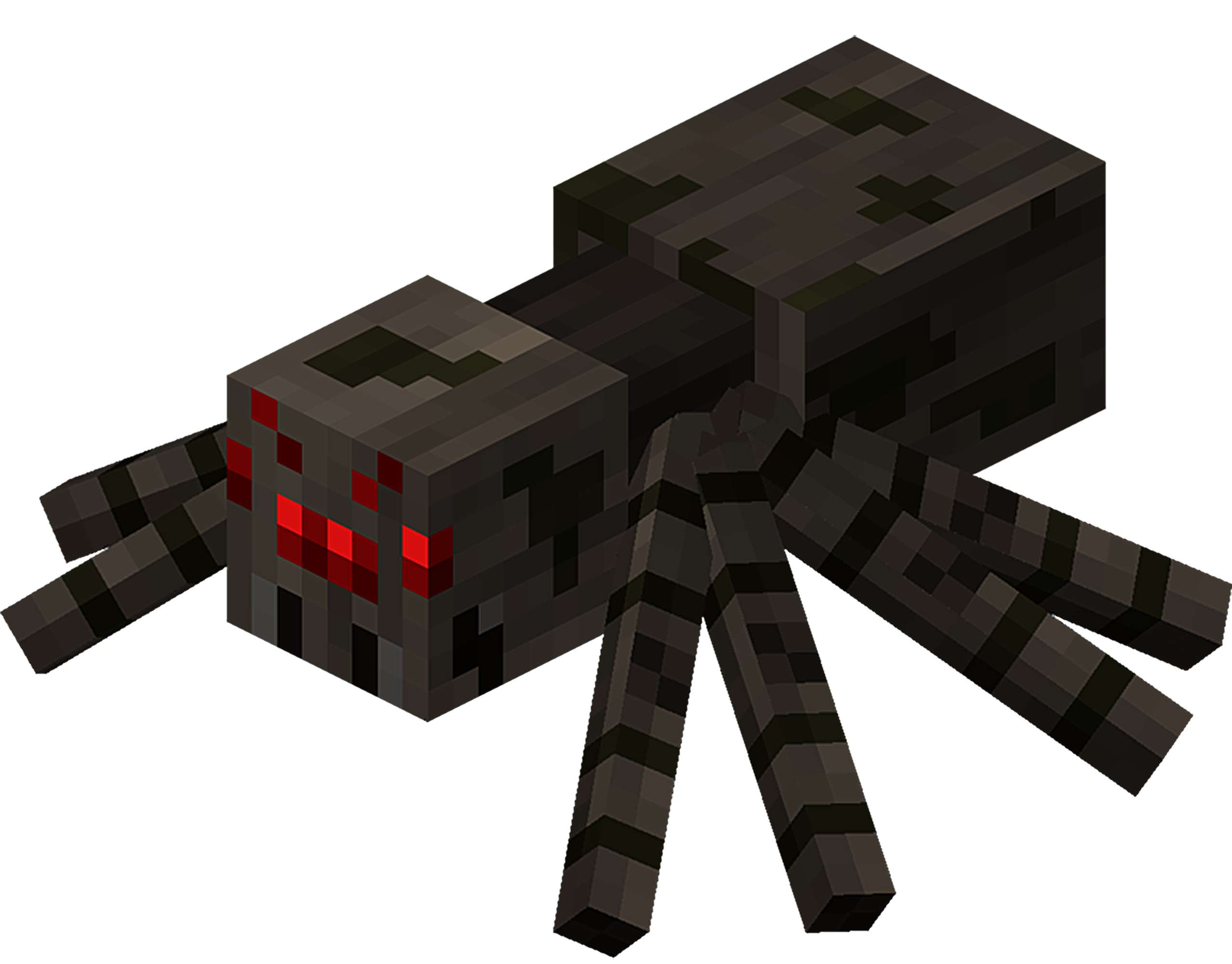 Aranha Gigante Estilo Minecraft Jogo Eletrônico Png Grátis Para Baixar