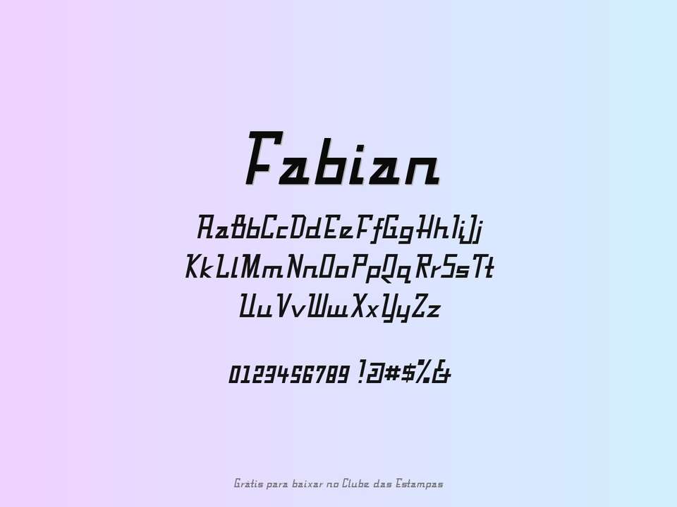 Fonte Fabian Grátis Para Baixar