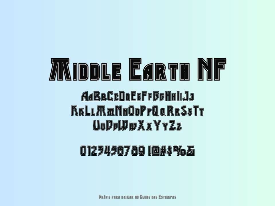 Fonte Middle Earth Nf Grátis Para Baixar