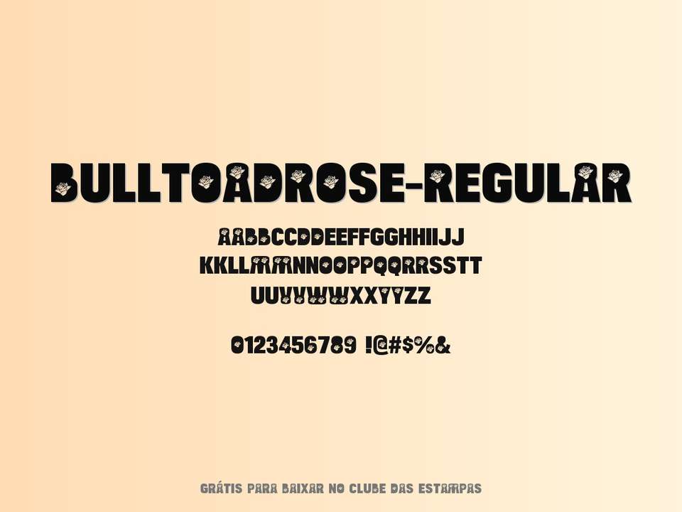Fonte Bulltoadrose Regular Grátis Para Baixar