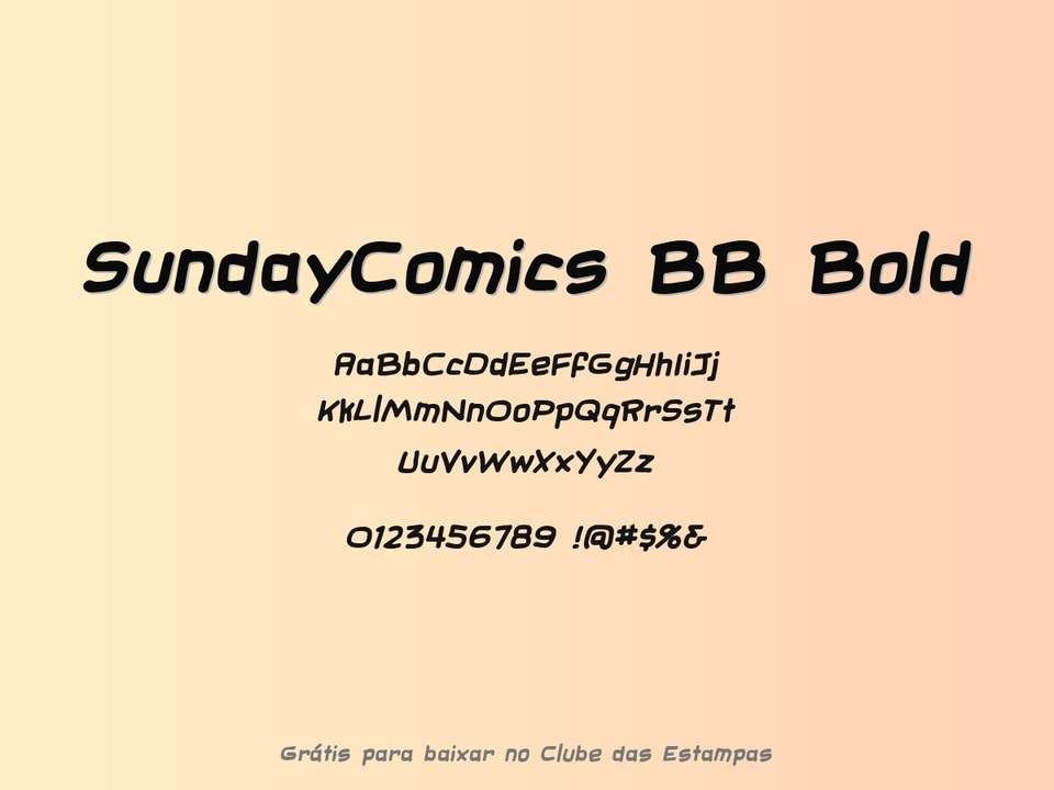 Fonte Sundaycomics Bb Bold Grátis Para Baixar