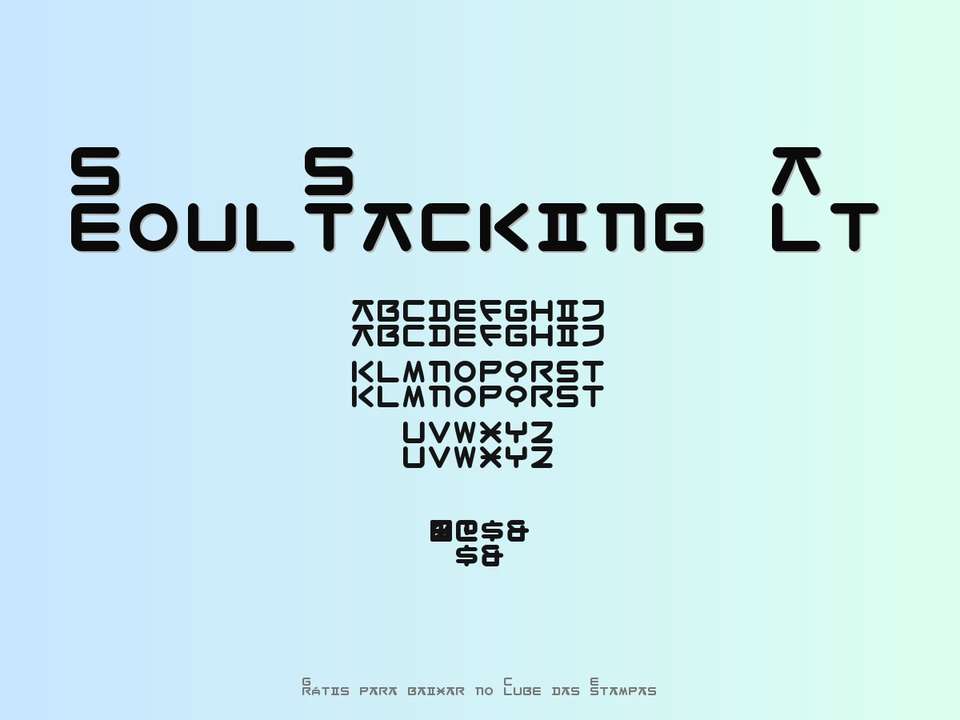 Fonte Seoulstacking Alt Grátis Para Baixar