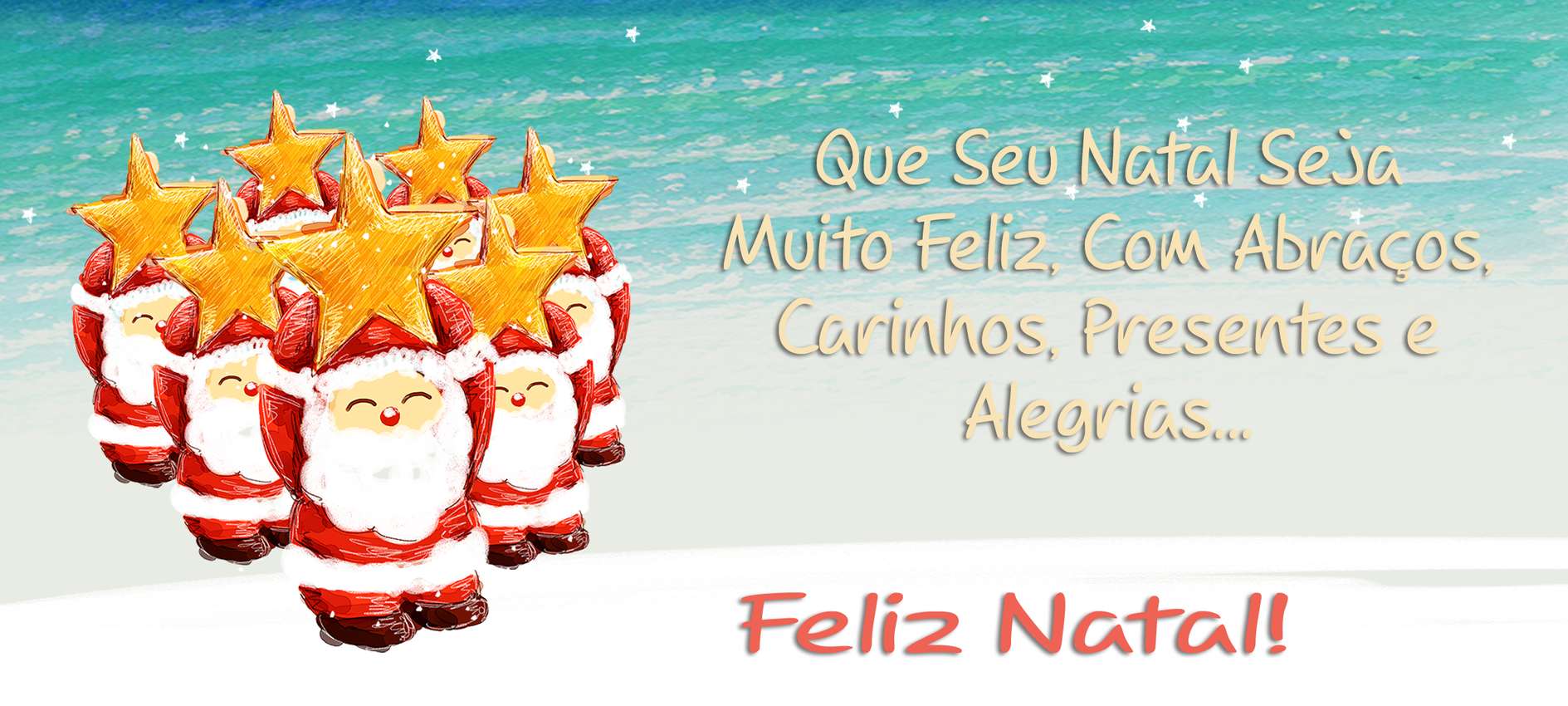 Feliz Natal! Ilustração De Papai Noel Com Estrelas Natal Png Arte Para Caneca Grátis Pra Baixar