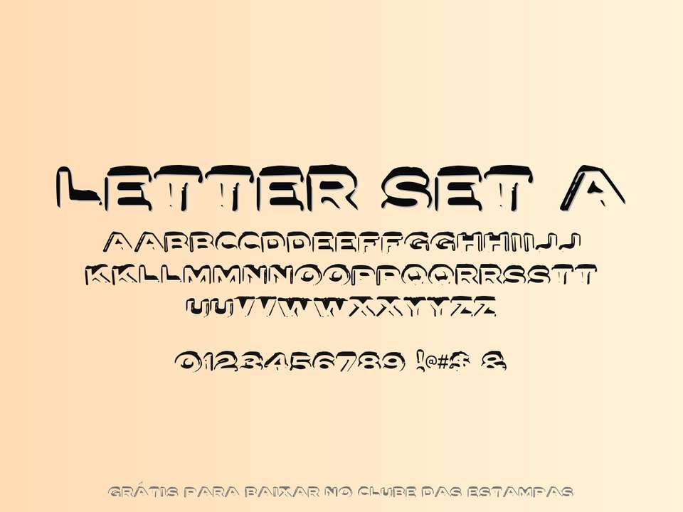Fonte Letter Set A Grátis Para Baixar