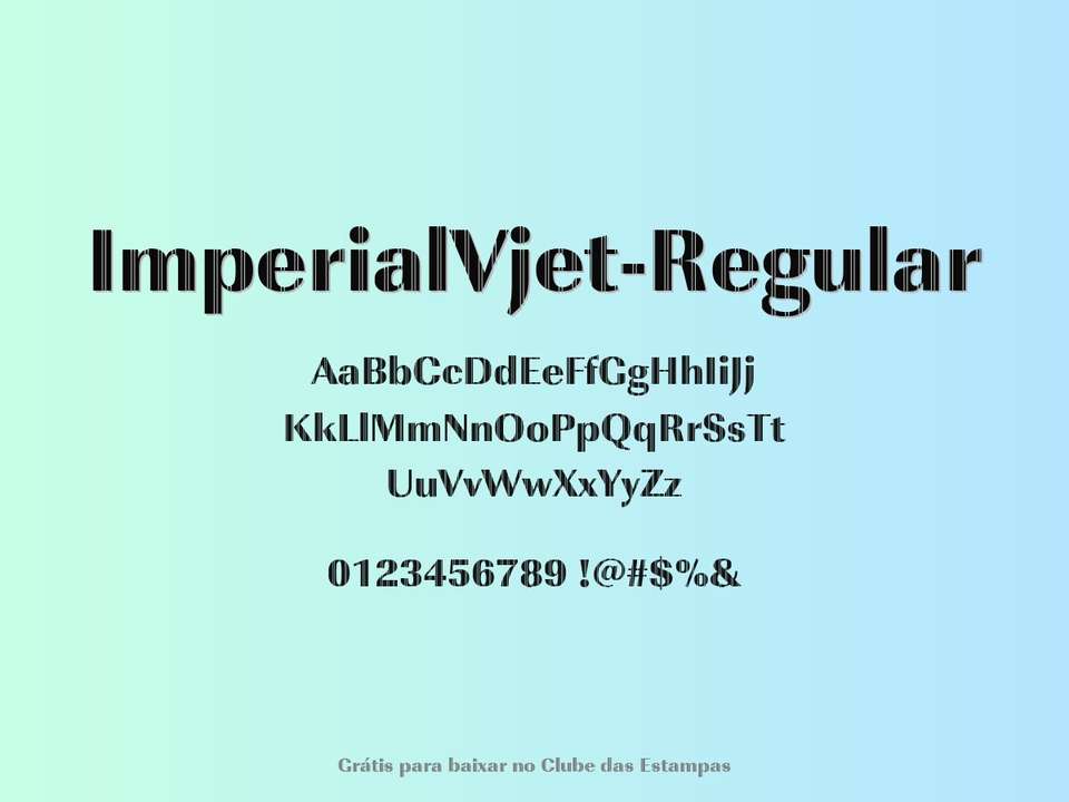 Fonte Imperialvjet Regular Grátis Para Baixar