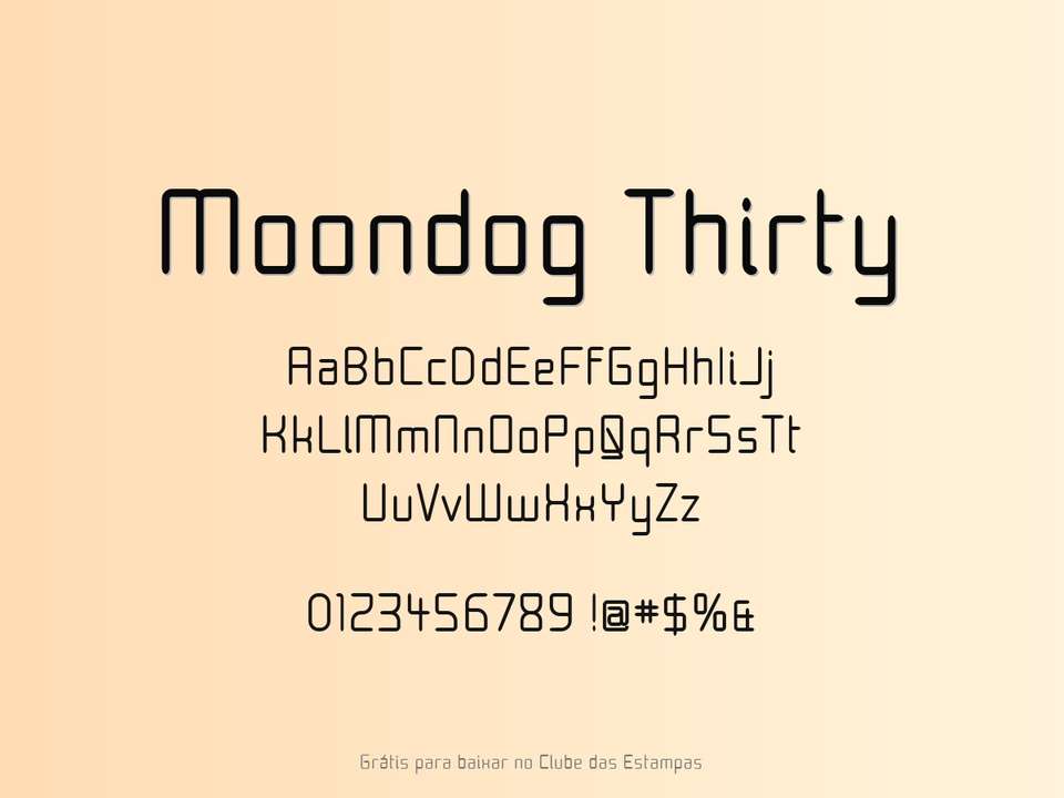Fonte Moondog Thirty Grátis Para Baixar