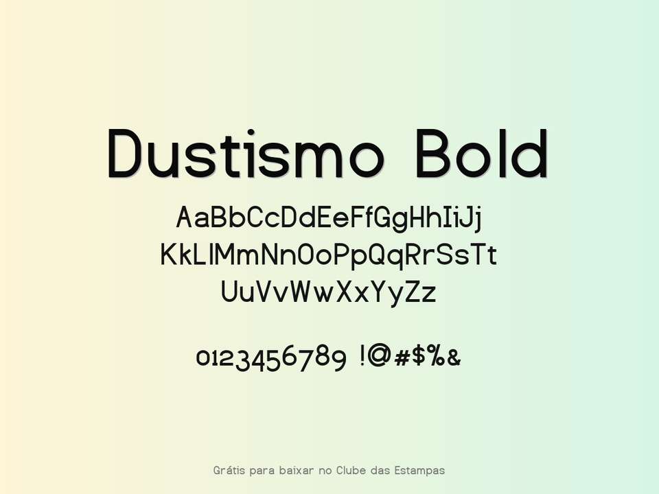 Fonte Dustismo Bold Grátis Para Baixar