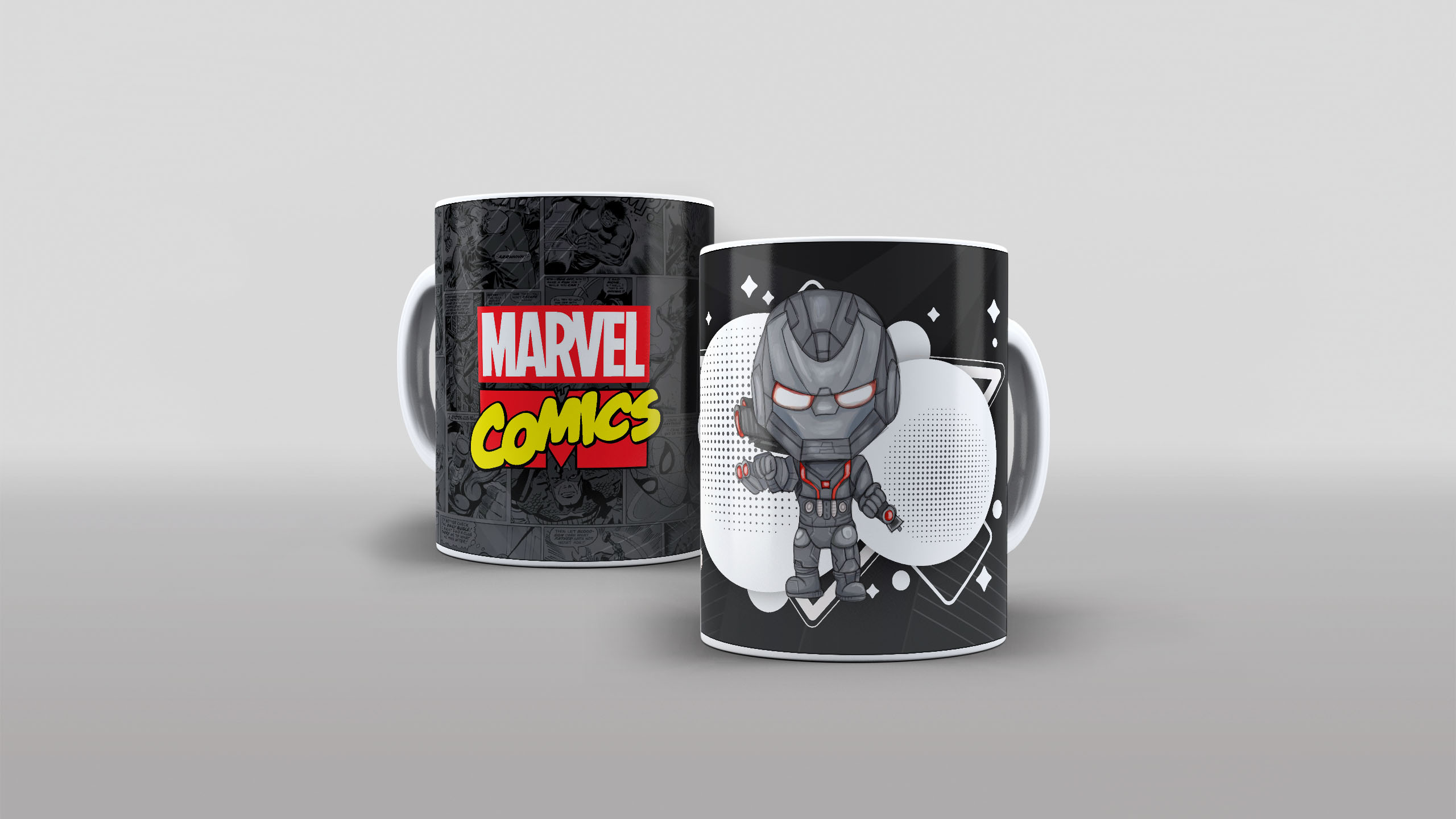 Arte Caneca Marvel Comics Heróis Cute Fofo Baby (12)