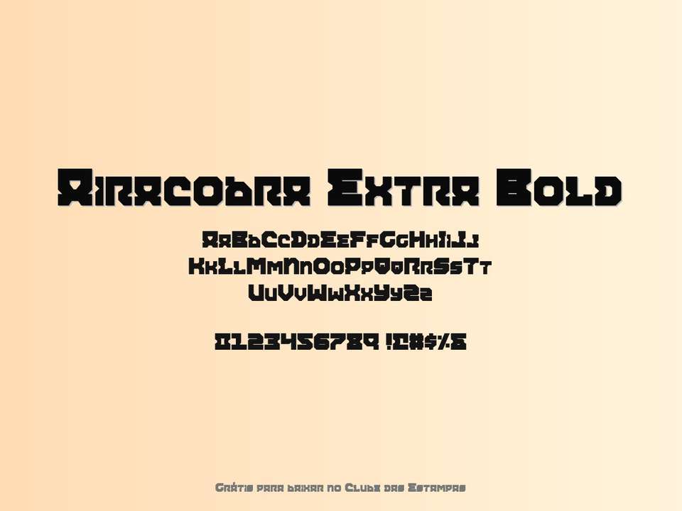 Fonte Airacobra Extra Bold Grátis Para Baixar