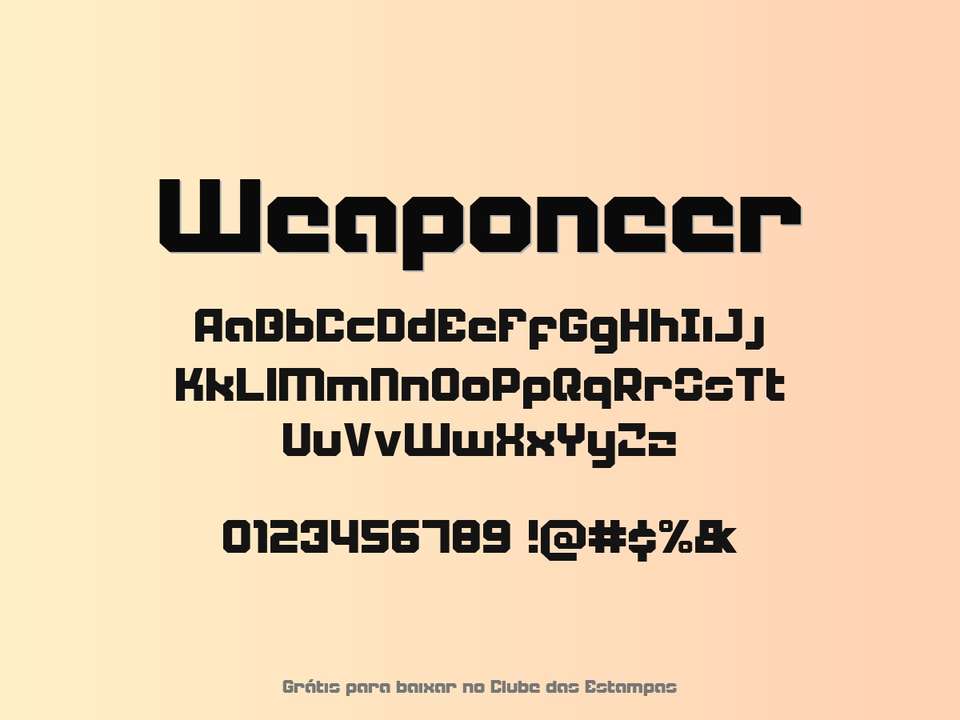 Fonte Weaponeer Grátis Para Baixar