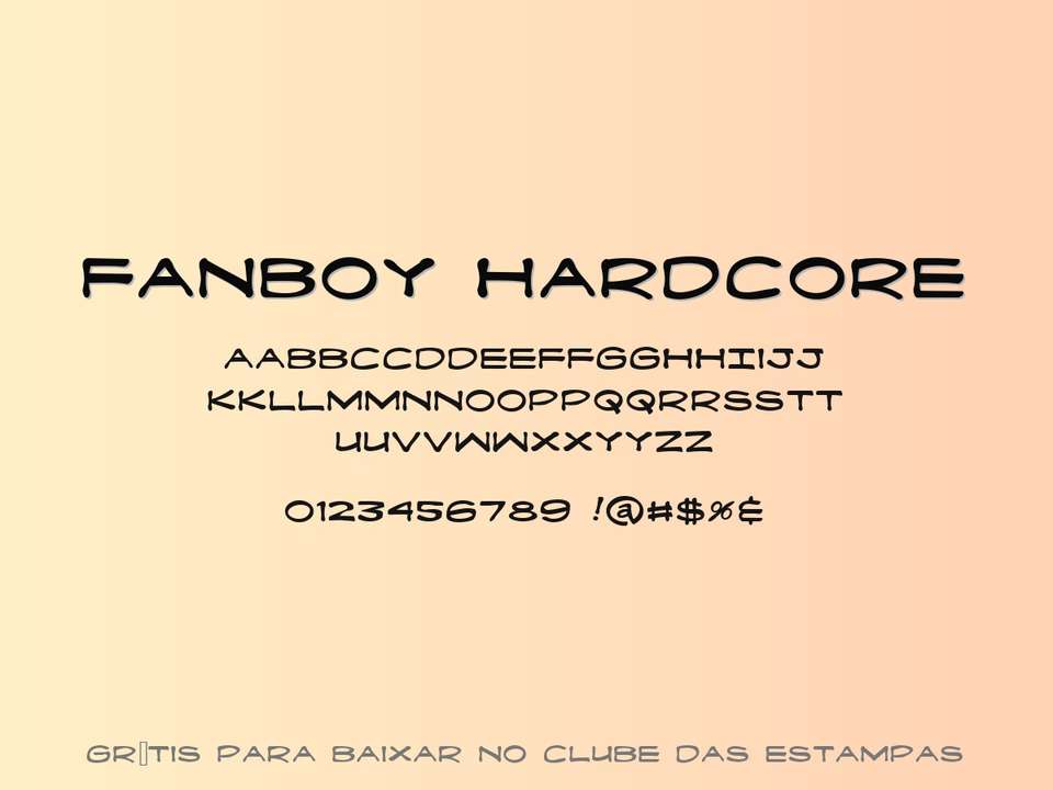 Fonte Fanboy Hardcore Grátis Para Baixar