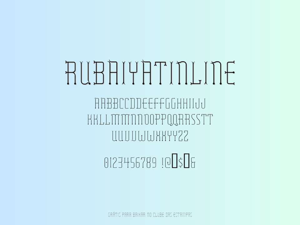 Fonte Rubaiyatinline Grátis Para Baixar