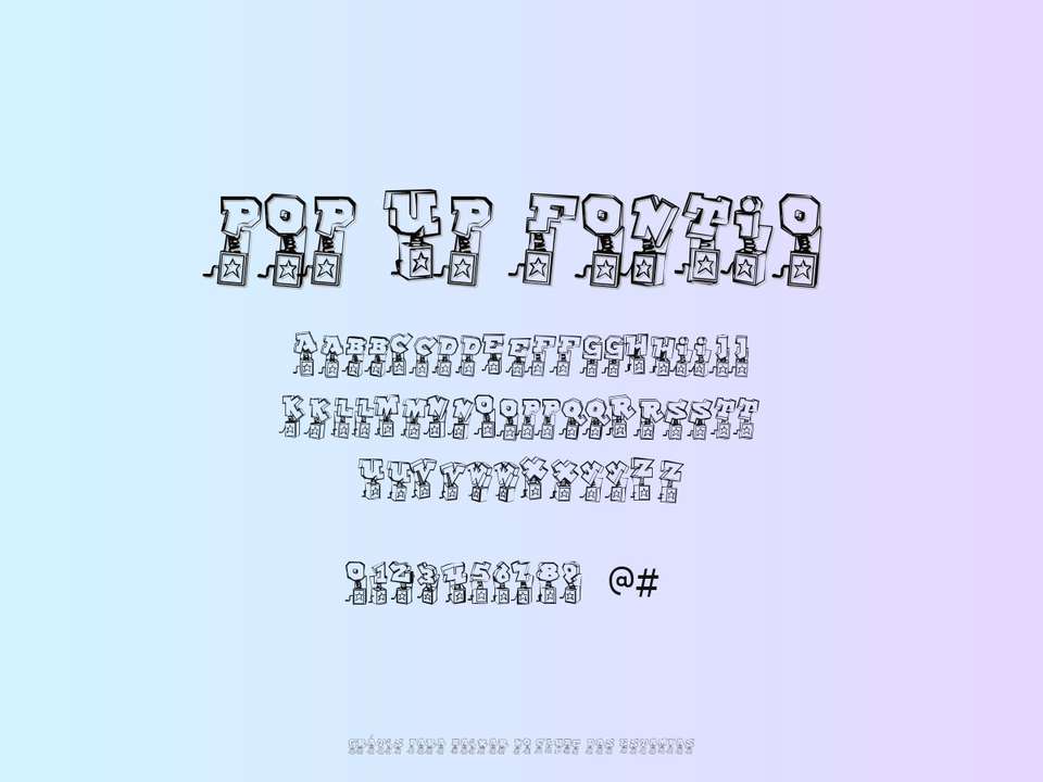 Fonte Pop Up Fontio Grátis Para Baixar