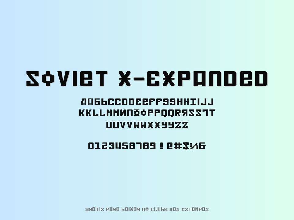 Fonte Soviet X Expanded Grátis Para Baixar